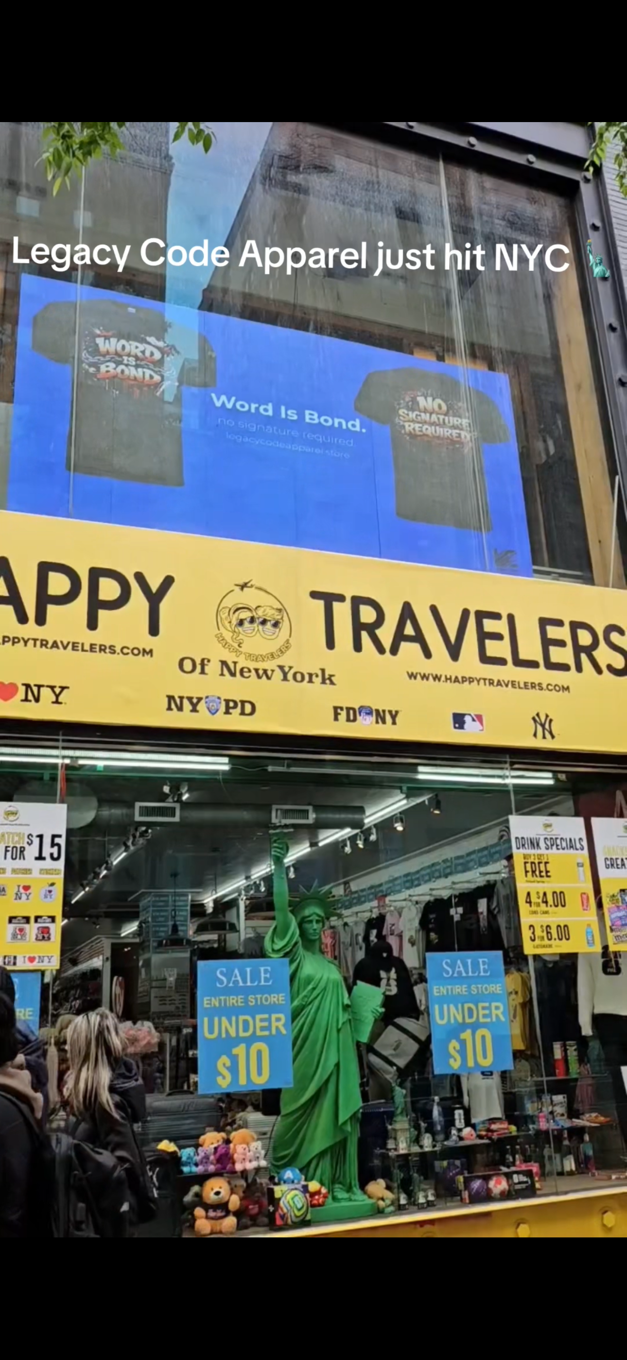 Legacy Code Apparel Billboard in NYC